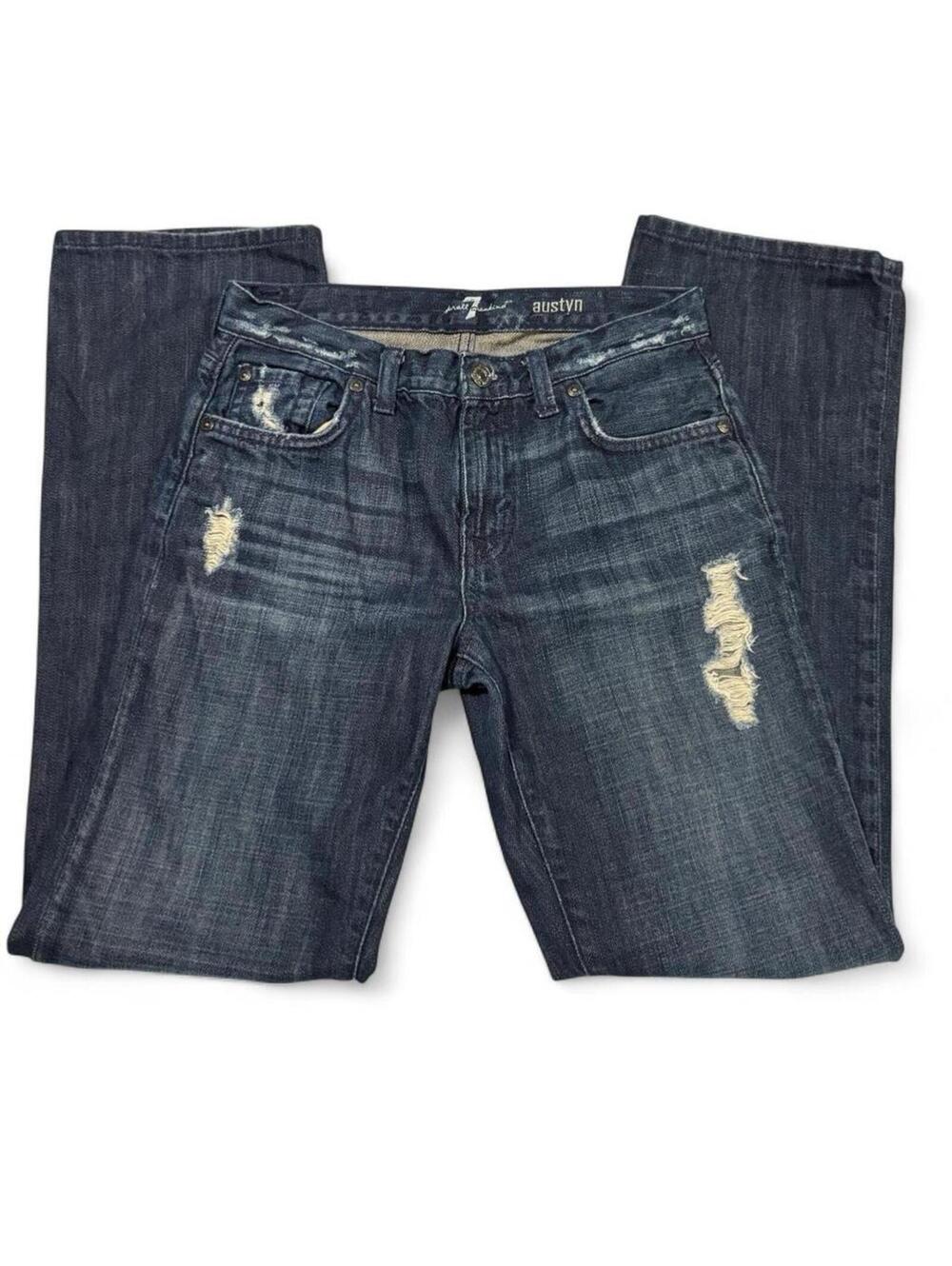 7 For All Mankind Austyn Distressed Jeans Youth 12
